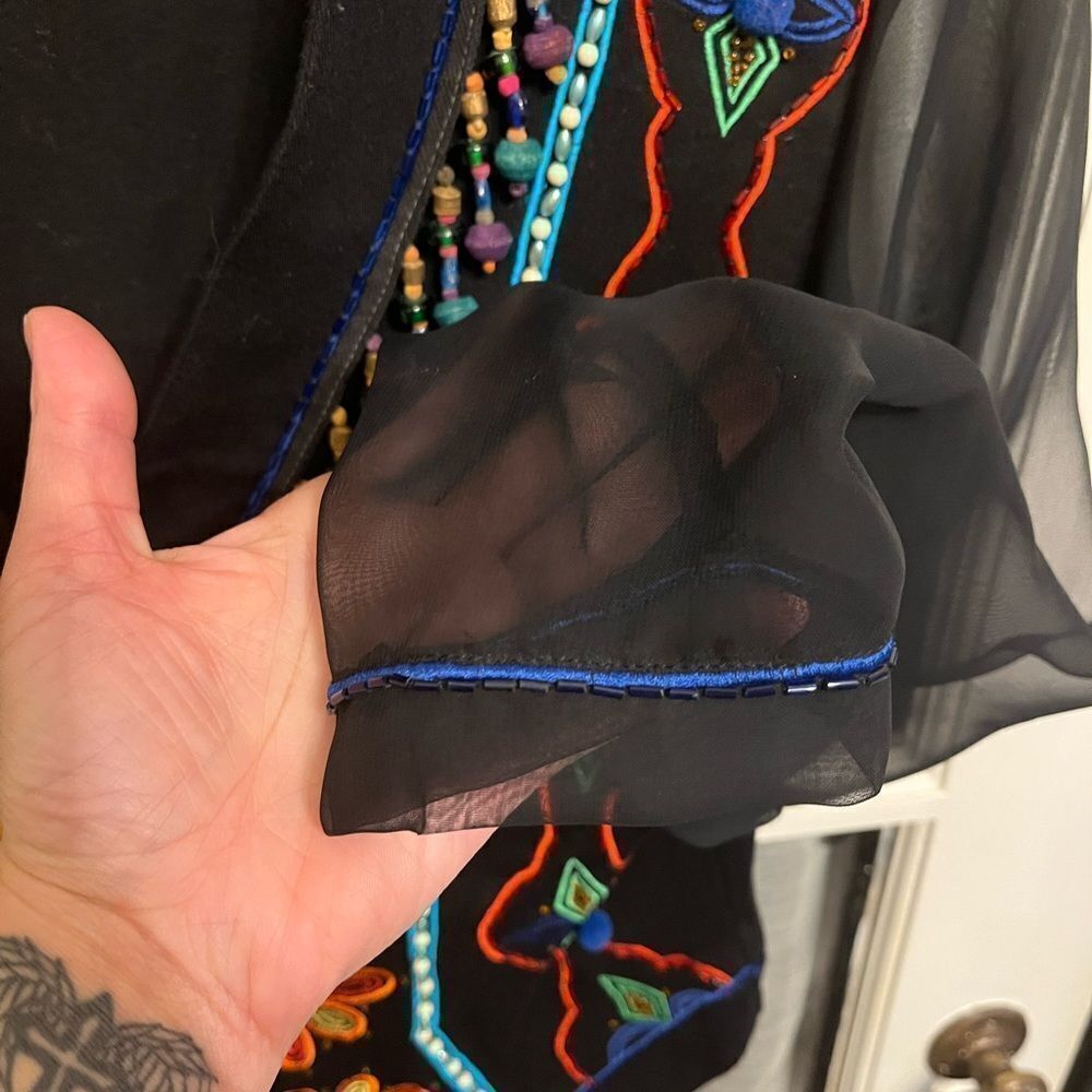 Vintage Boho Beaded Jacket - Picture 6 of 10